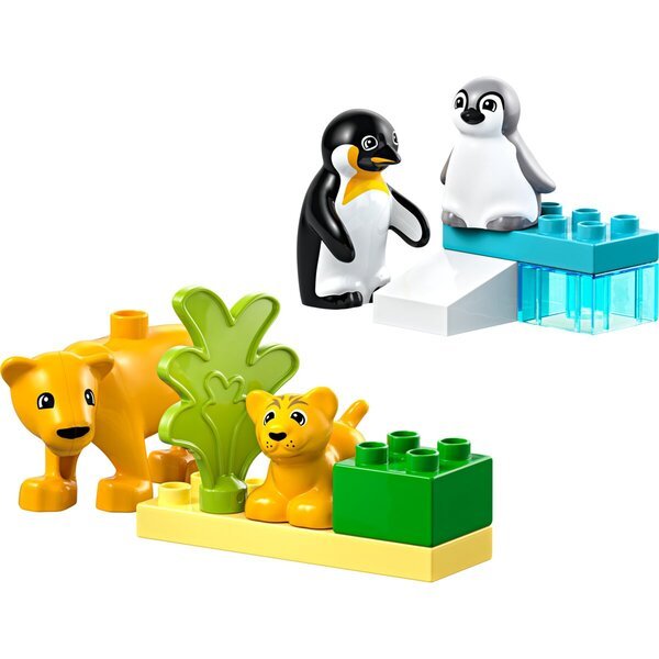 LEGO Duplo 10442 Laukinių gyvūnų šeimos: pingvinai ir liūtai<br>