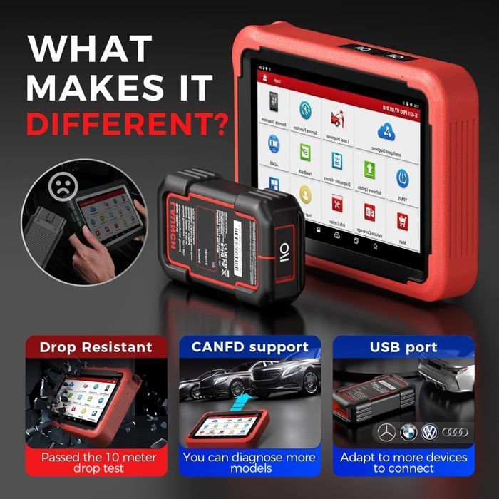 Diagnoseapparaat voor auto's - LAUNCH - X431 PROS V5.0 - OBD2 - Bidirectionele besturing - ECU-codering