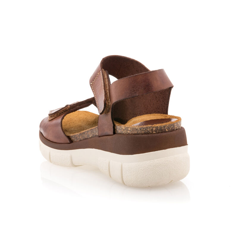 Brune sandaler / sko med åpen tå til dame