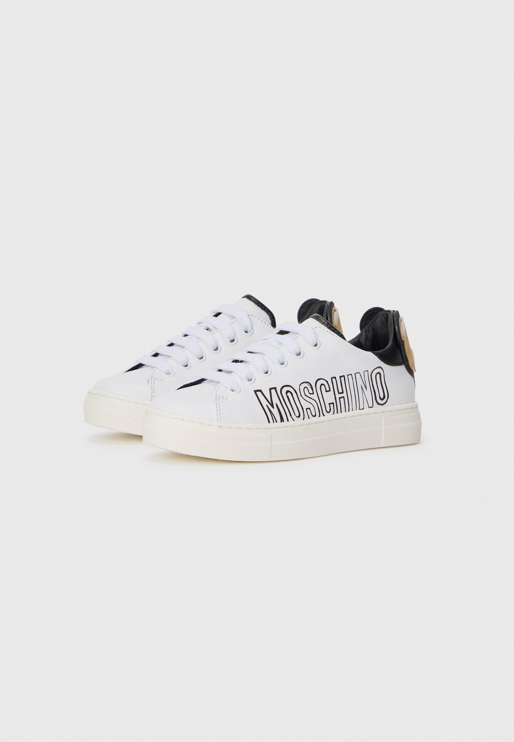 Baskets MOSCHINO UNISEXES - blanches/noires