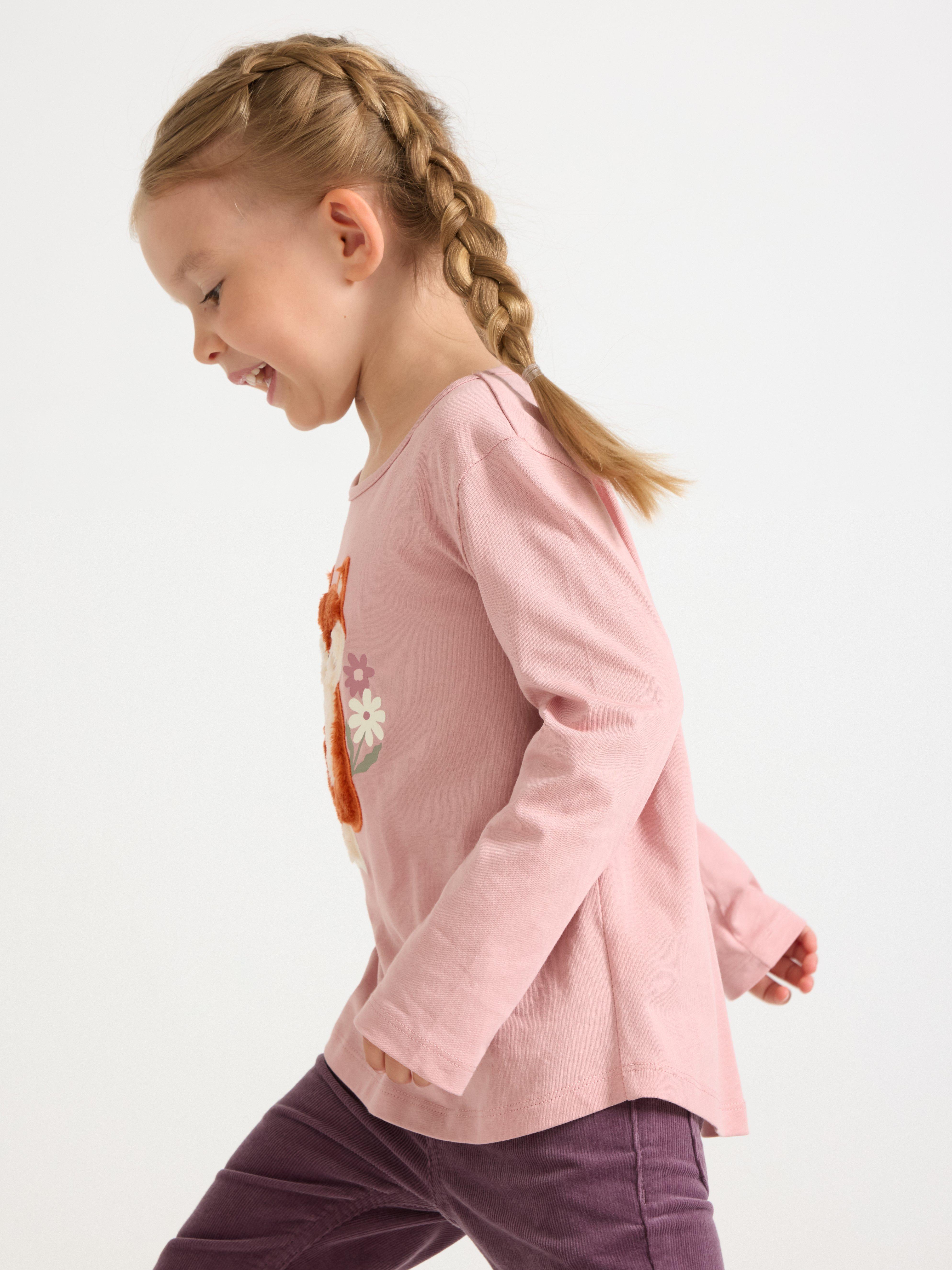 Top s dlouhým rukávem v barvě Dusty Pink