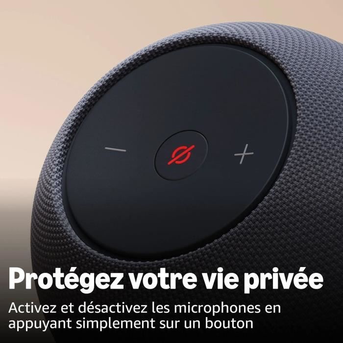Altavoz inteligente - AMAZON - Echo Dot Max - 1 tweeter + 1 subwoofer - Wi-Fi - Blanco glaciar
