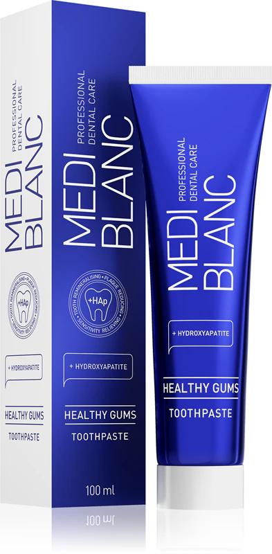 Creme dental MEDIBLANC Healthy Gums para proteção das gengivas.
