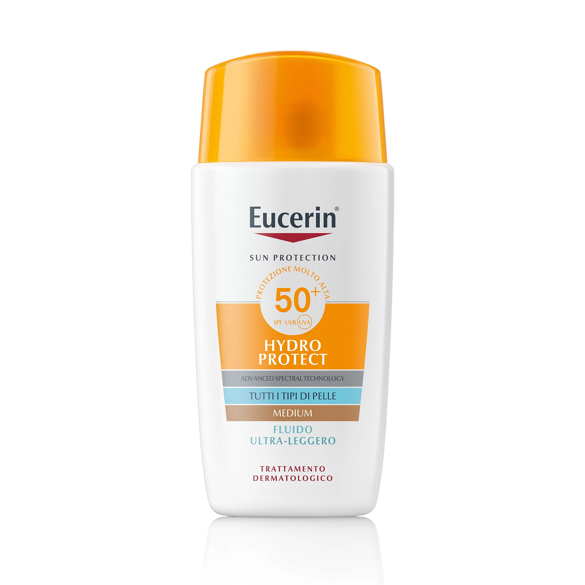 Sun Protection Fluido Ultra-Leggero Colorato SPF 50 - Solare viso alta prot., Make Up  Solare viso