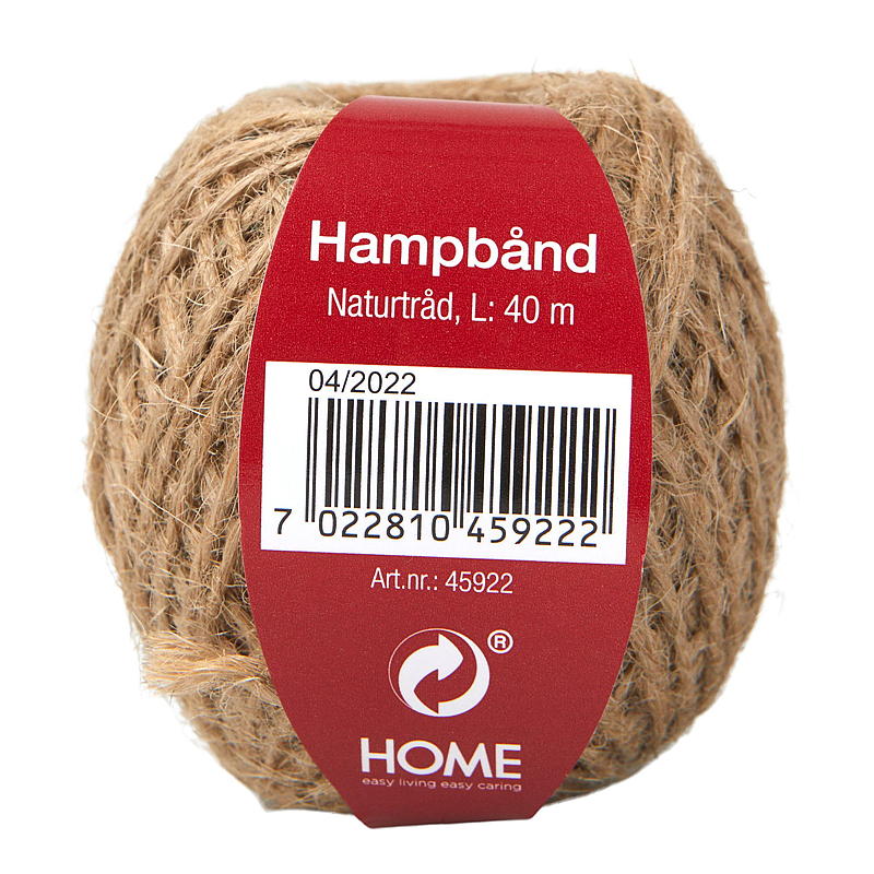 Hemtejp hampa 40 m natur