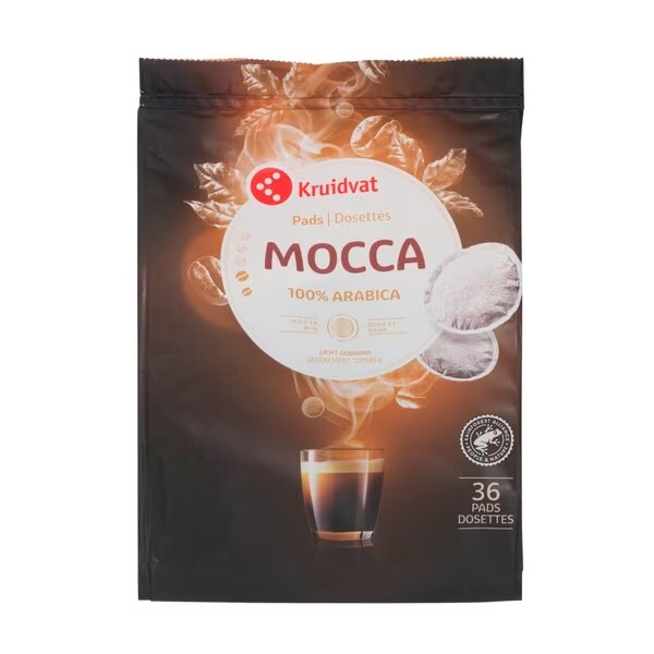 Kávové kapsuly Kruidvat Mocca<br>36 kusov