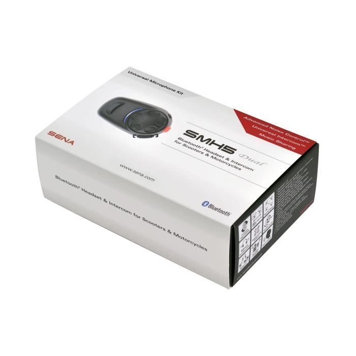 Intercomunicador para motocicleta Bluetooth Sena SMH5D-01 (x2)