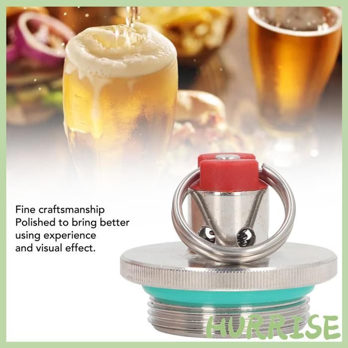 Tapón para barril Garosa Mini, tapa de alivio de presión para barril de cerveza, válvula de acero inoxidable para barril de cerveza para uso culinario.