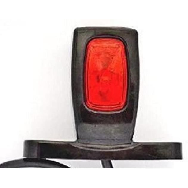 luces de posición laterales traseras de contorno 24V 12V para remolque, furgoneta, caravana, chasis, autocaravana, naranja, blanco y rojo.