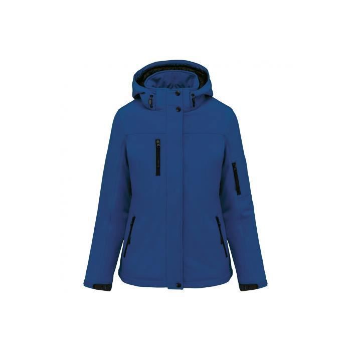Giacca softshell con cappuccio foderata da donna Kariban