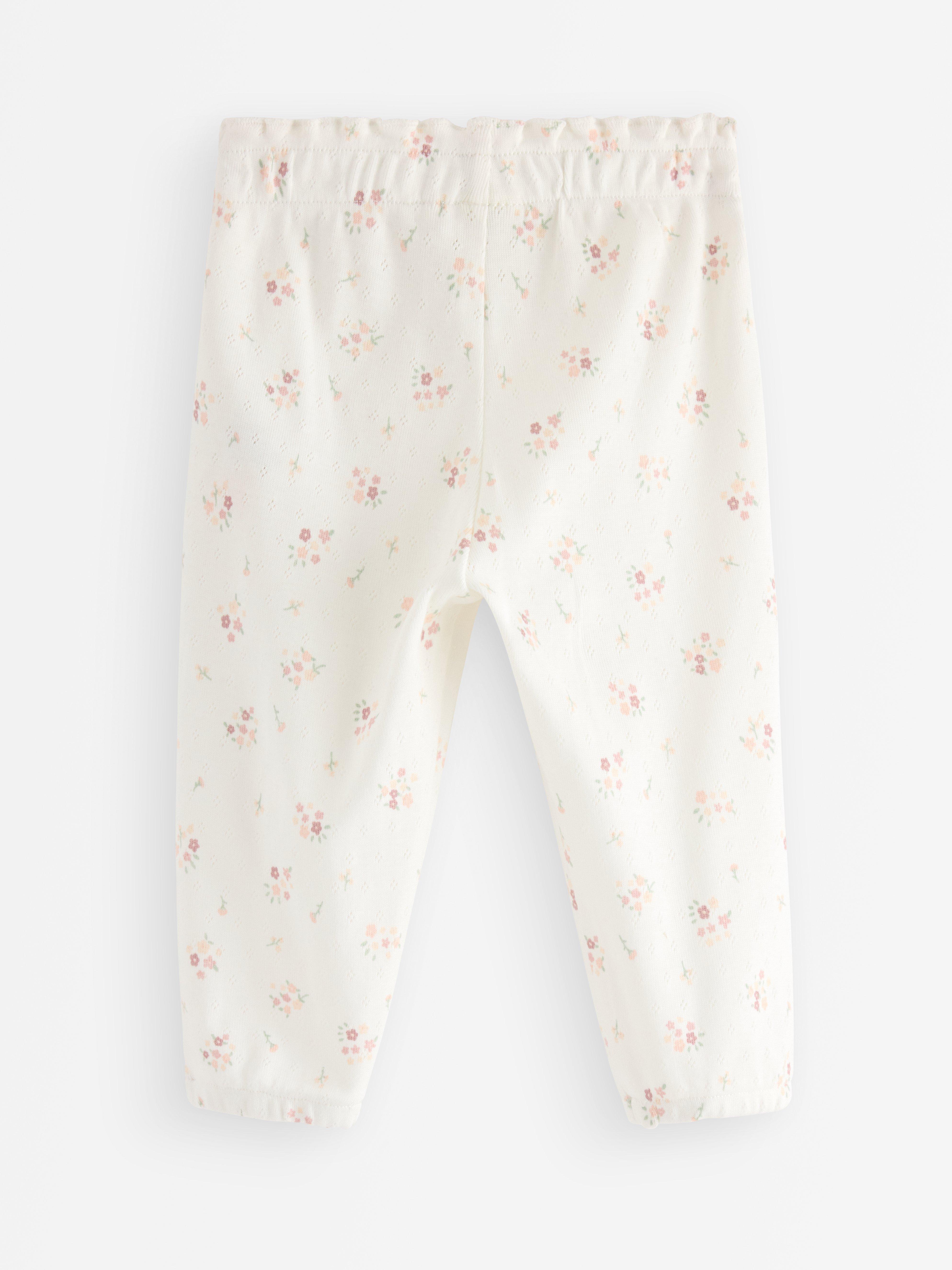 Calça de moletom Pointelle, branco claro acinzentado