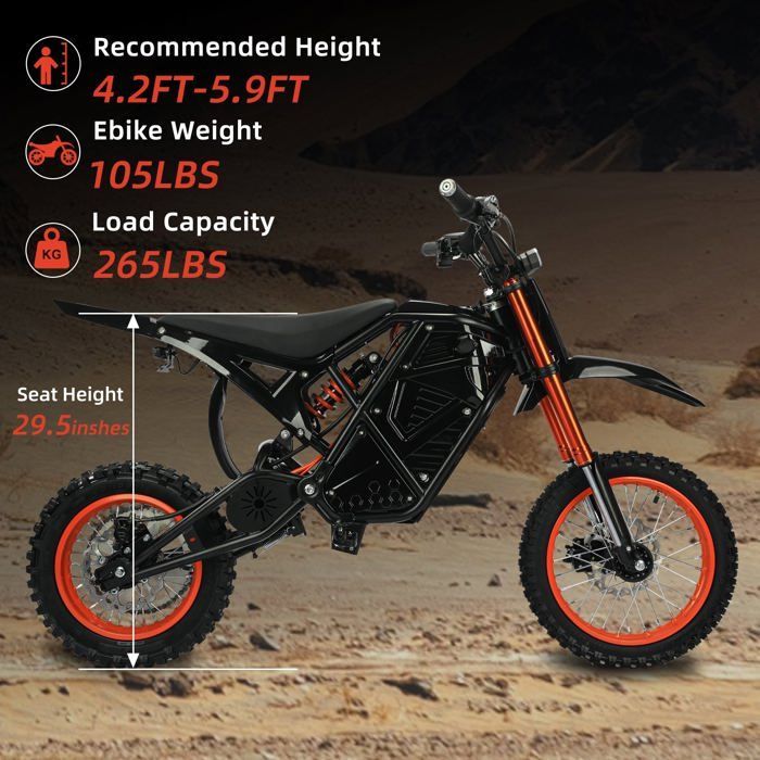 Motocicleta eléctrica 6MSKS, motor de 2000 W, 60 km/h, batería de 48 V y 23 Ah, autonomía de 72 km, freno de disco hidráulico, suspensión hidráulica.