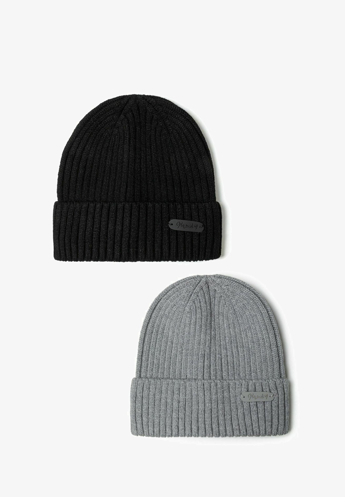MINOTI 2-PACK - Muts - zwartgrijs