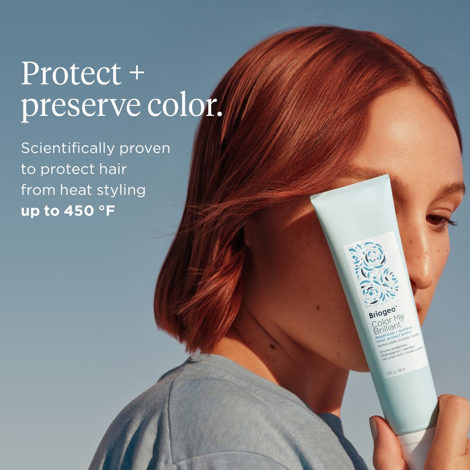 Briogeo tonik za kosu Color Me Brilliant™ Primer za zaštitu boje od gljiva i bambusa - 100 ml