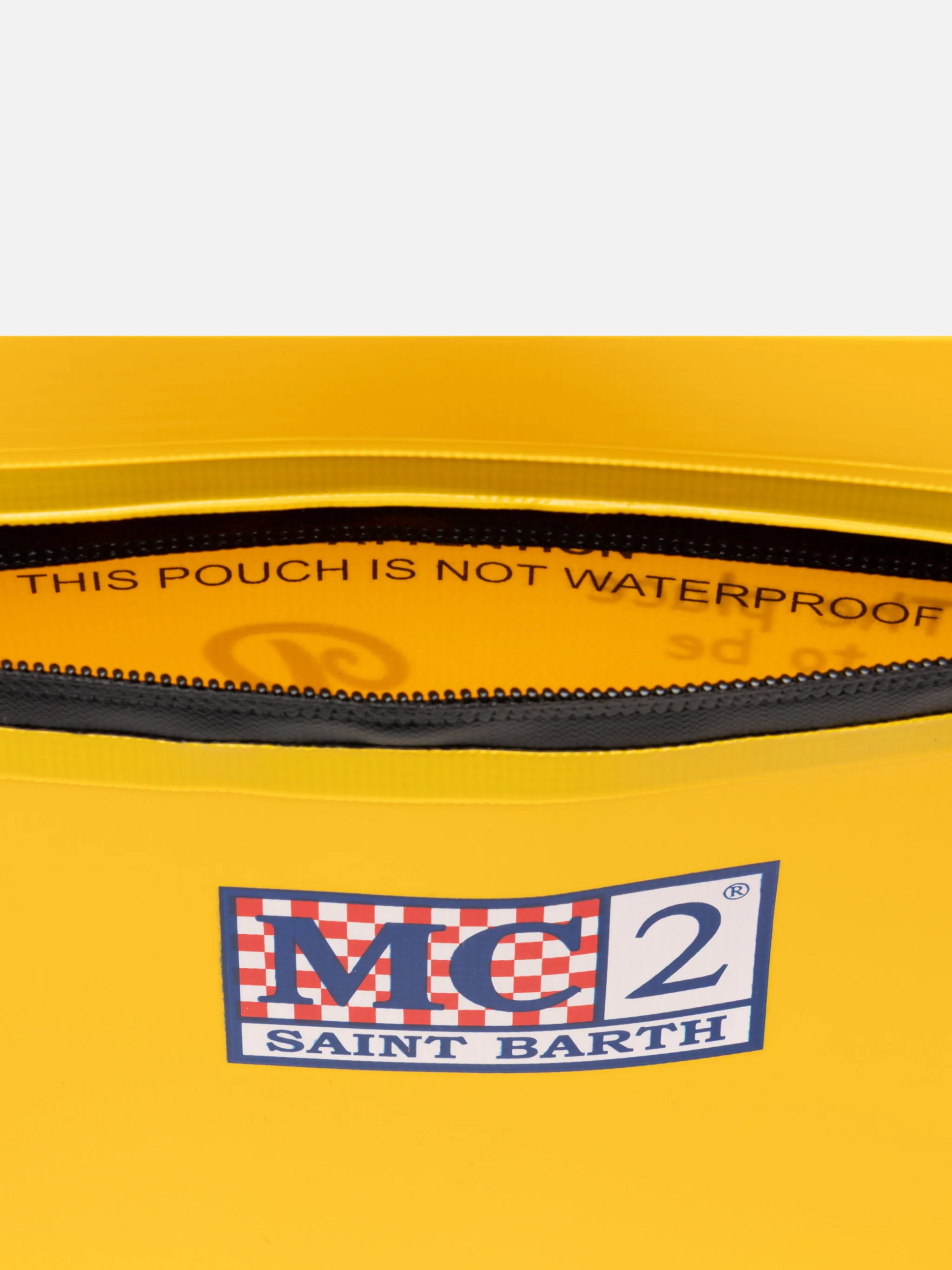 Gelbe, wasserabweisende Aline-Clutch-Tasche