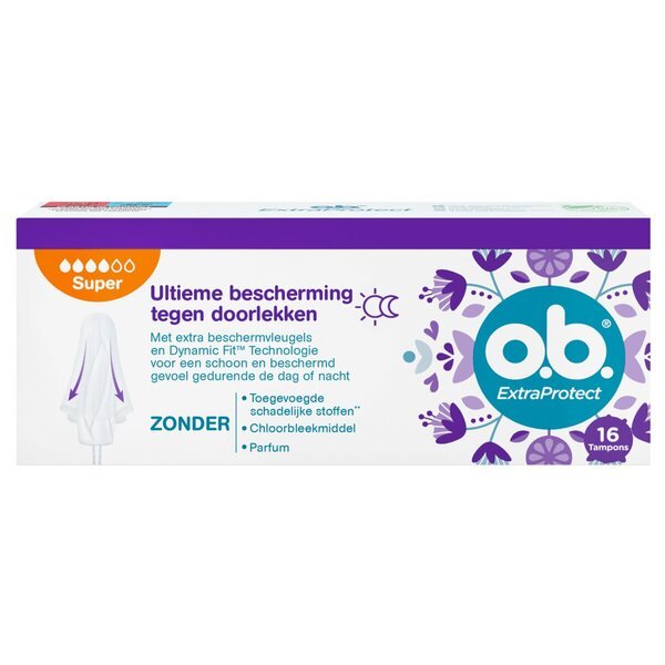 „Ob Extra Protect Super“ tamponai<br>16 vnt.