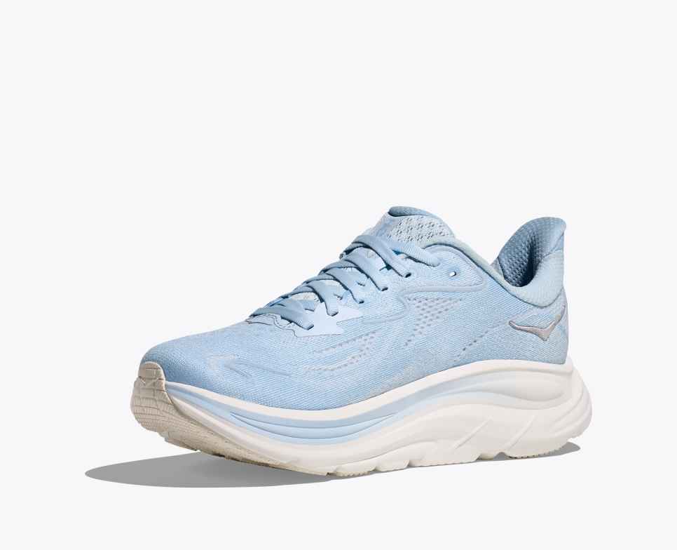 HOKA Clifton 10 Glacier Blue / Silver