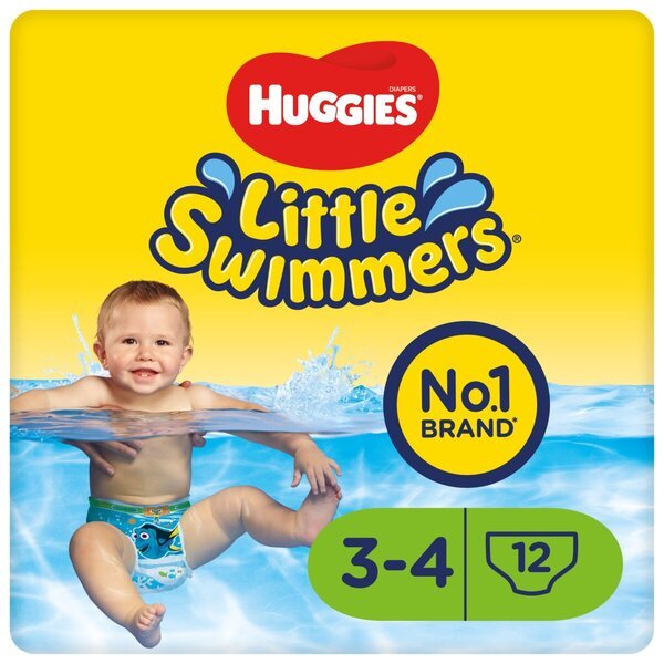 Huggies 3-4 Little Swimmers peldēšanas autiņbiksītes 7-15kg<br>12 gab.