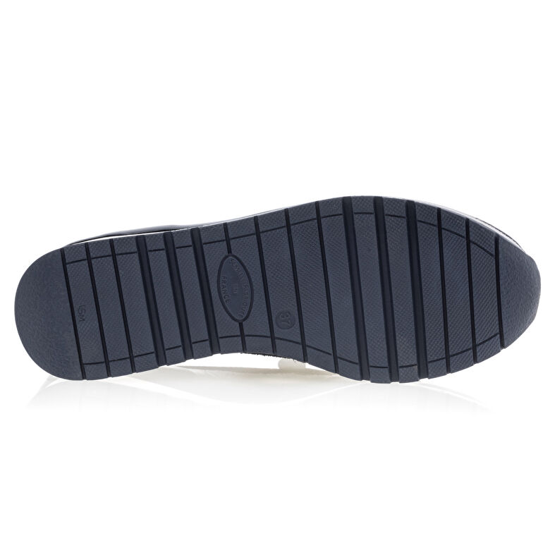 Blå loafers/båtskor för kvinnor