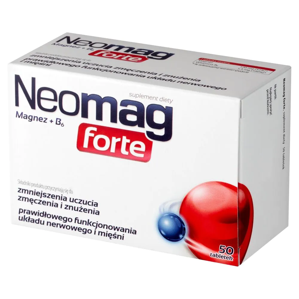 NeoMag Forte, Suplement diety z magnezem i witaminą B6, Tabletki