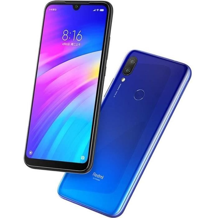 XIAOMI - Redmi 7 - 4 GB de RAM - 64 GB de ROM - Azul (2019) - Reacondicionado - Excelente estado