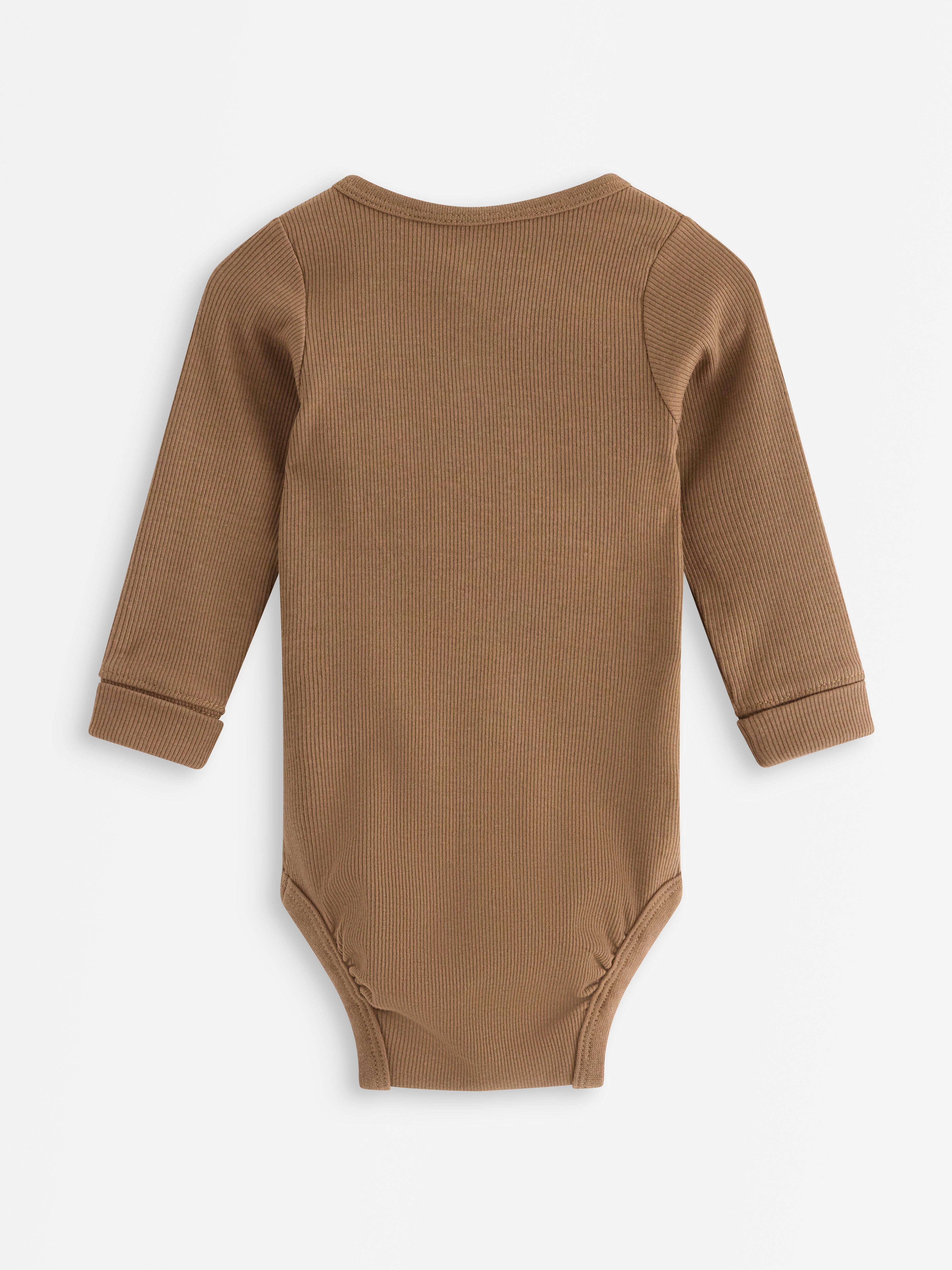 Ribbad tělo Dusty Brown