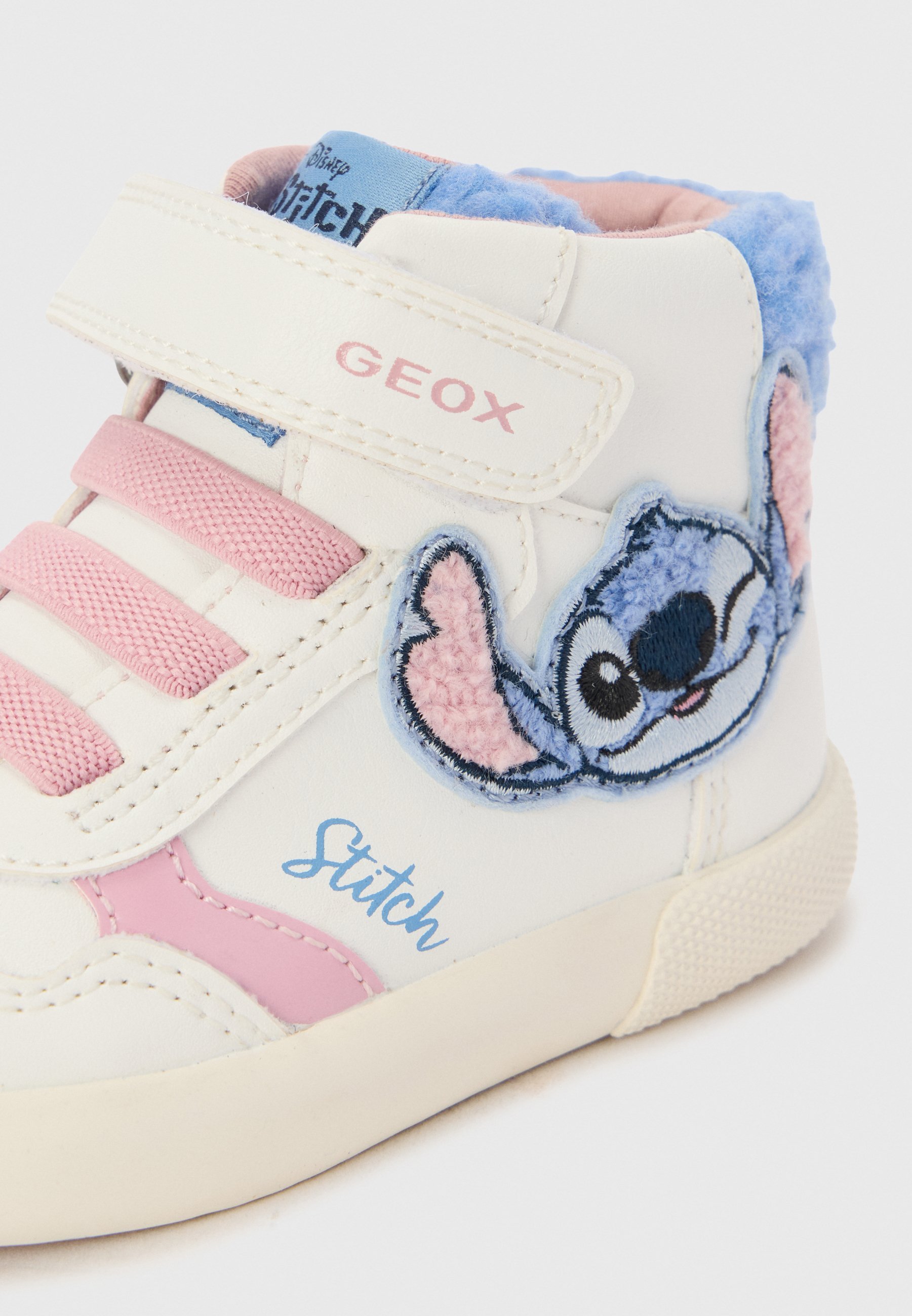 Geox LILO & STITCH - Hoge sneakers - wit/hemelsblauw