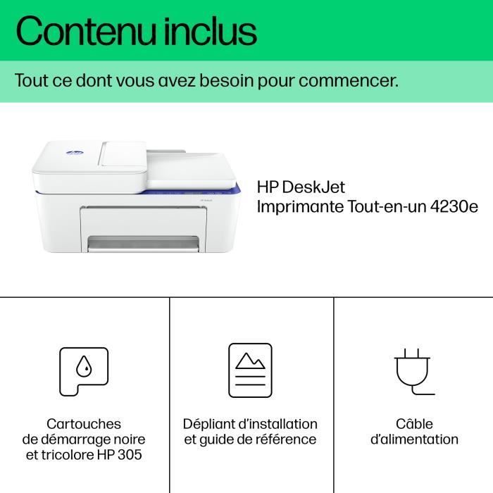 HP Deskjet 4230e All-in-One Printer: Color Inkjet, Copy, Scan - 3 months of Instant Ink included with HP+