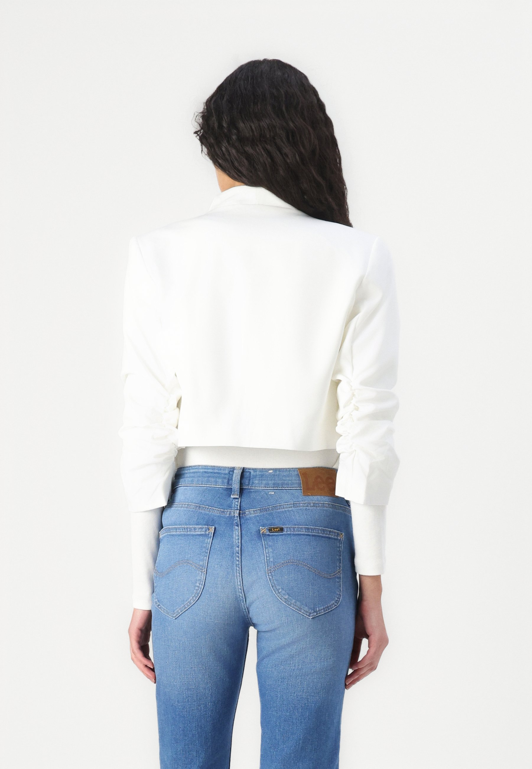 VILA VIHER CROPPED - Blazer - Cloud Dancer