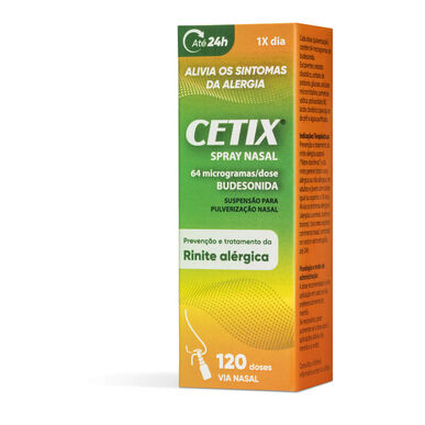Espray nasal Cetix para la rinitis alérgica, 120 dosis.