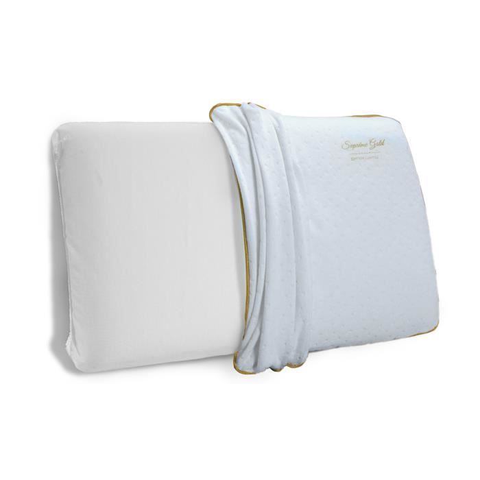 Almohada - Sampur - Oro Supremo - 60x60 cm - Espuma viscoelástica - Termorreguladora