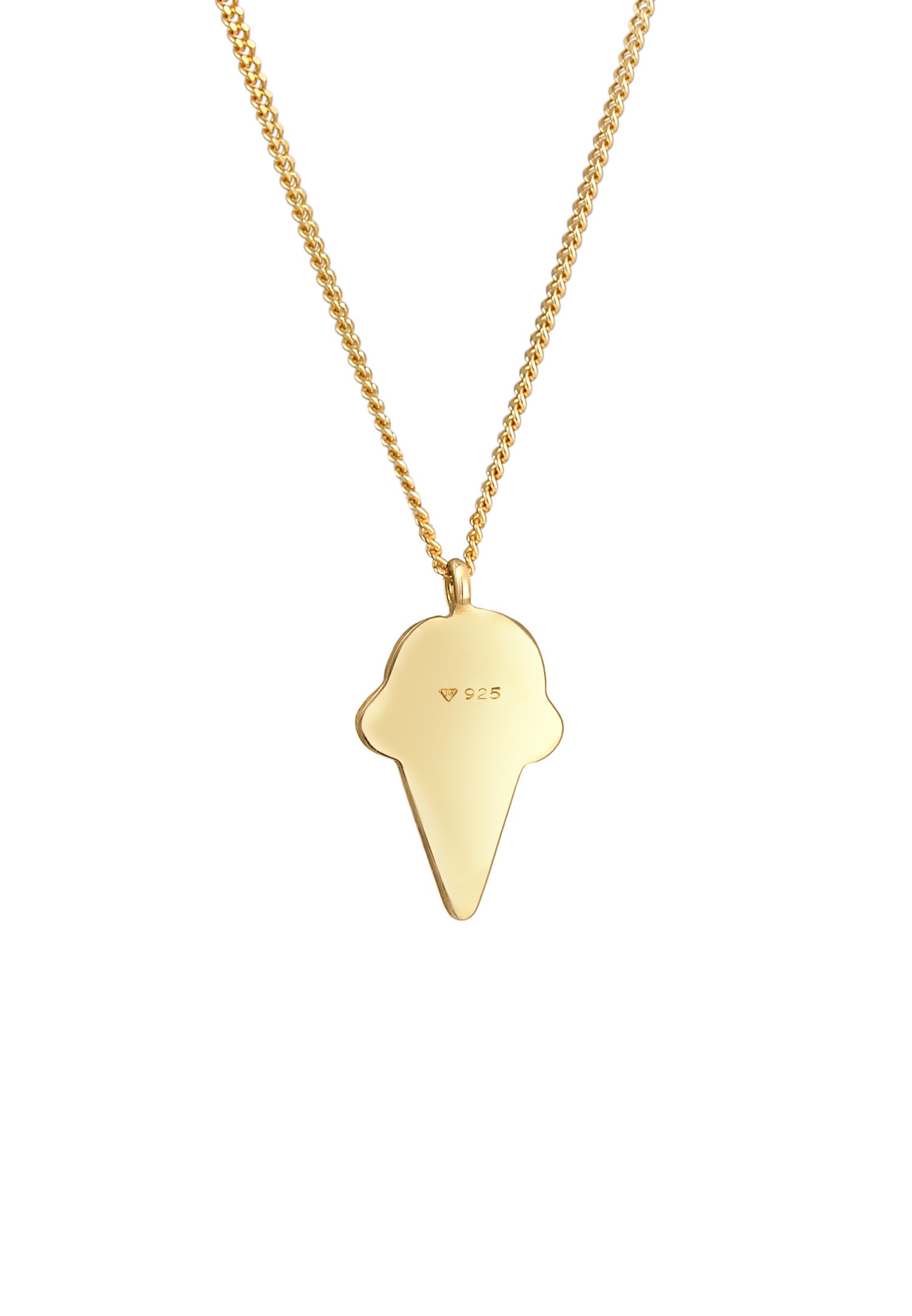 Elli Enfants pendentif glace Mignon Multicolore avec émail en argent sterling 925