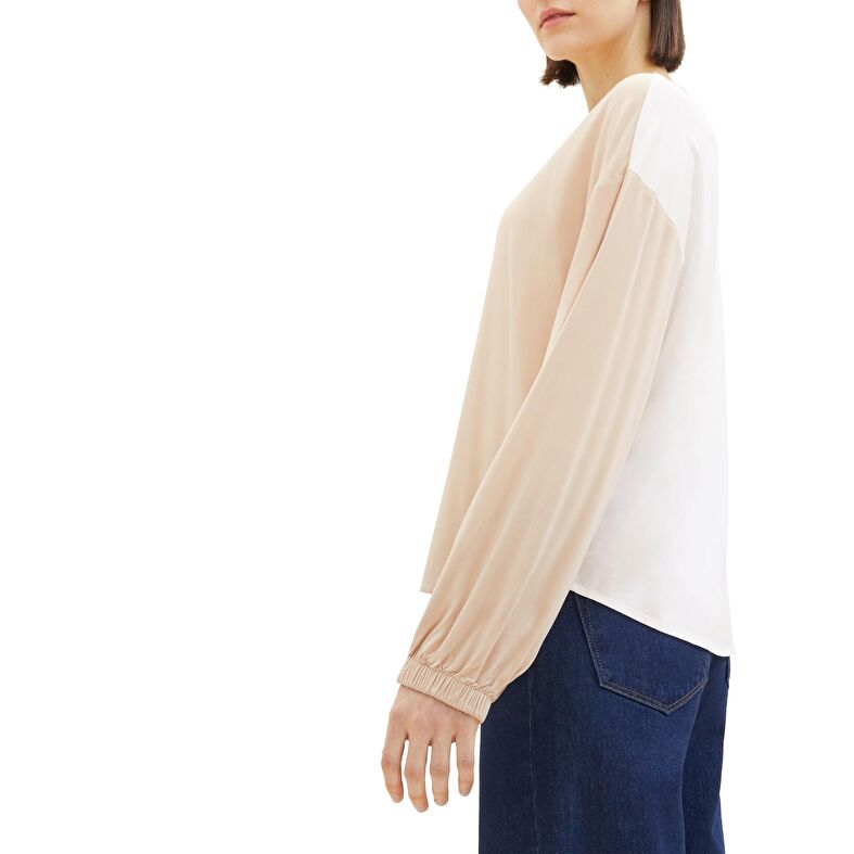 Blusa beige para mujer
