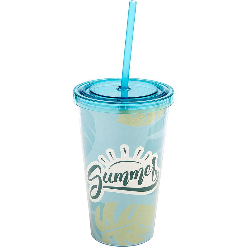Gobelet isotherme 550 ml en plastique pour l'été