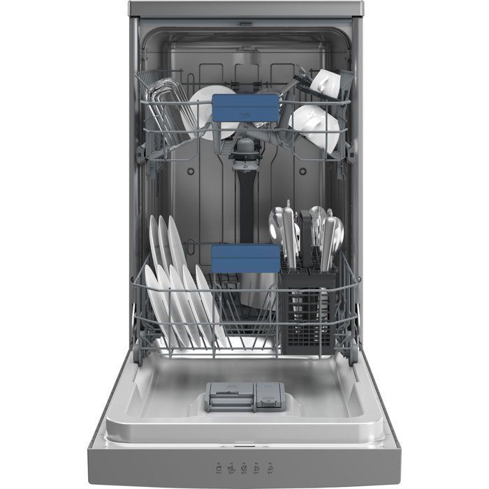 Lave-vaisselle pose libre BEKO BDFS15030X - 10 couverts - Induction - L45 cm - 47 dBA - Classe D - Inox Anti-trace