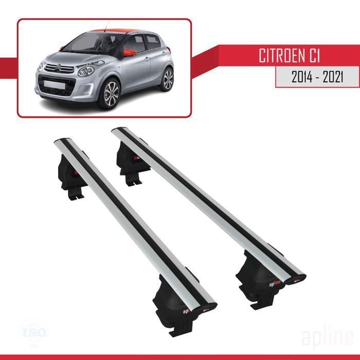 Roof bars - ACE-4 - Citroen C1 2014-2021 - Aluminium - Grey - Payload < 300 kg