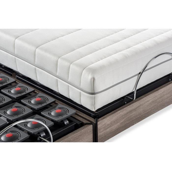 Electric relaxation set: mattress + bed base - 2 x 80 x 200 cm - DEKO DREAM ERGO 9 Dreamzone pocket spring mattress