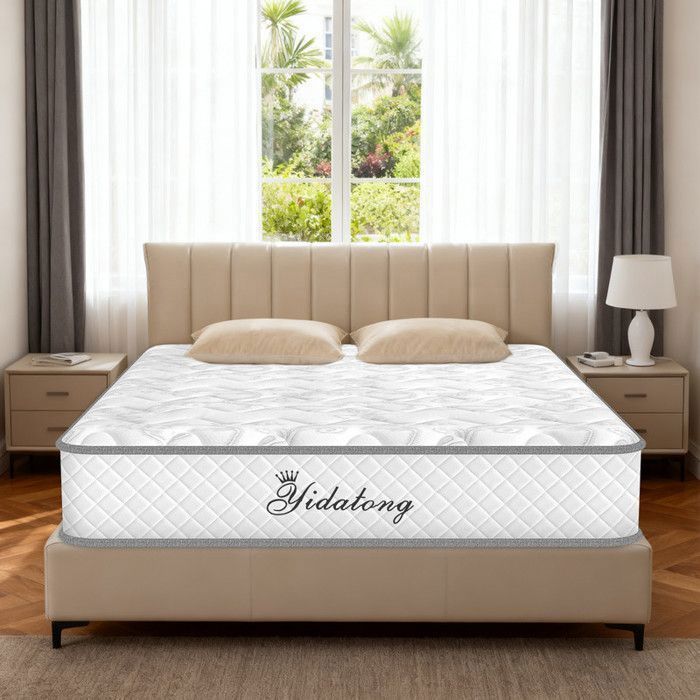 Colchón de 140 x 190 cm - Grosor 30 cm, certificado OEKO-TEX®, colchón de muelles premium, espuma viscoelástica, firmeza media H3, hipoalergénico.