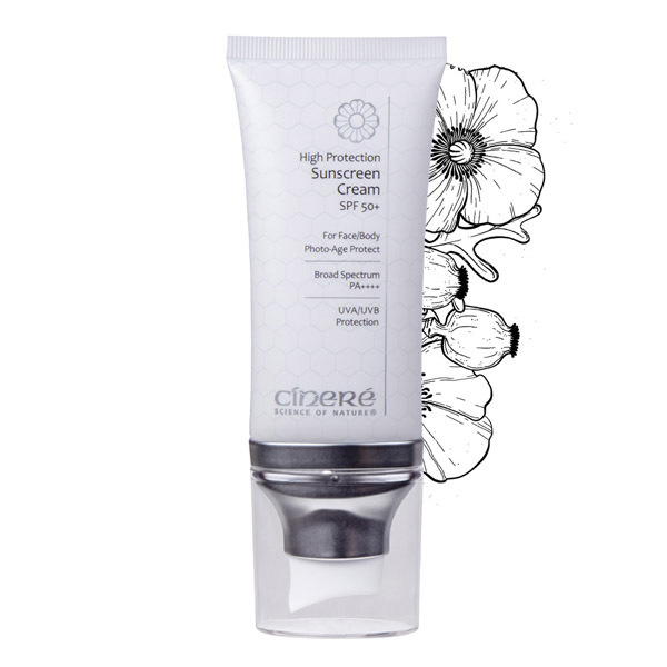 CINERE Zonnebrandcrème met hoge beschermingsfactor SPF 50 en vitamine E