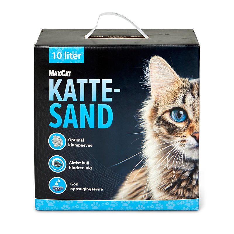 Litière pour chats MaxCat 10 lm/charbon actif MaxCat