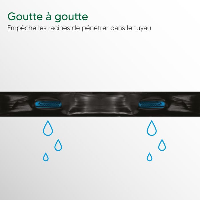 Tuyau goutte à goutte 100 m Ø16 mm - Débit 1,5 L/h - Arrosage précis