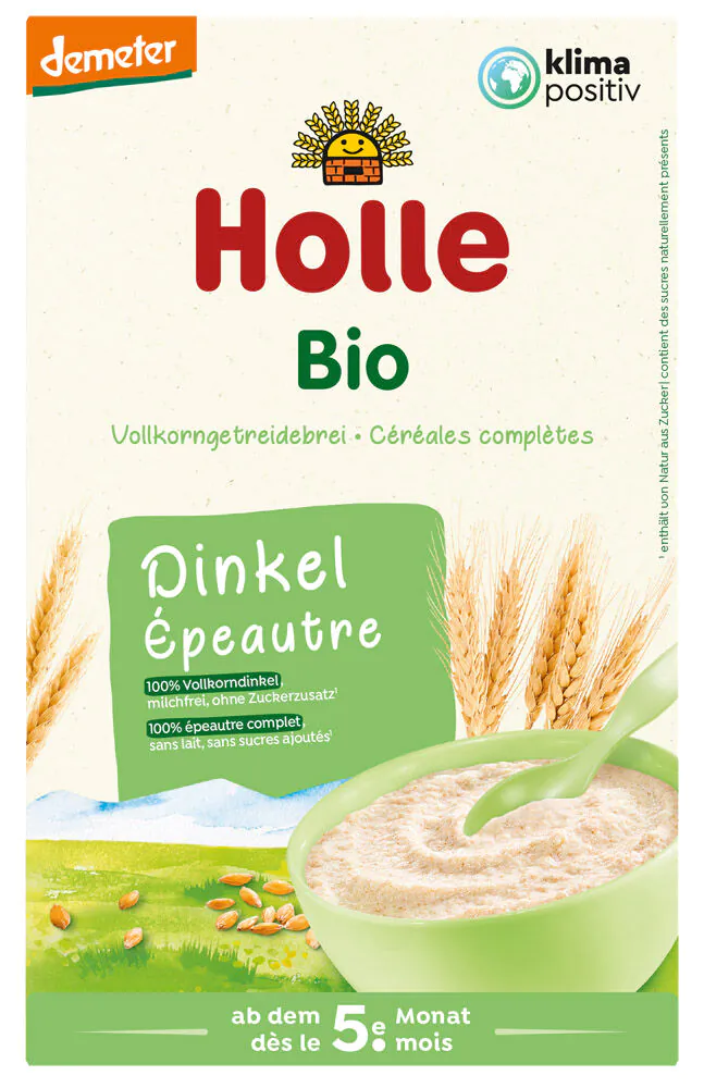 Holle Bio Pełnoziarnista Orkiszowa Kaszka bezmleczna od 6 m-ca życia