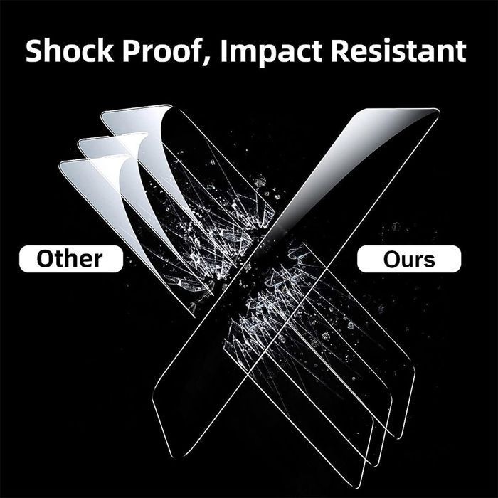 2 protectores de pantalla de vidrio templado para iPhone 17e - Resistentes a los arañazos 9H, transparentes