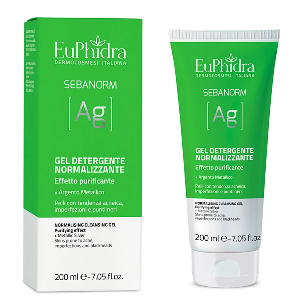 EUPHIDRA EuPhirda Sebanorm Ag Reinigingsgel 200 ml Reinigende werking