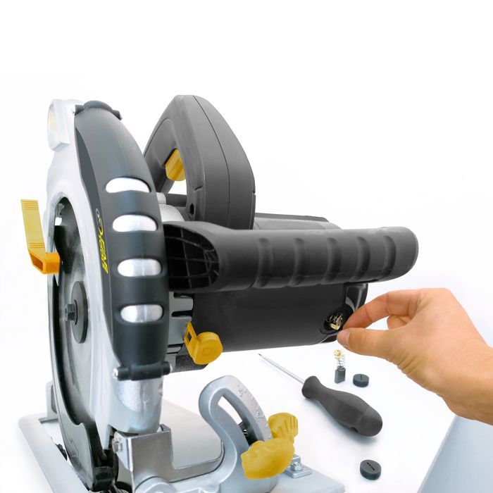 2000W circular saw, Ø235mm, 36T, 45° tilt, 4500 rpm, max cutting capacity 90°/85mm - 45°/60mm