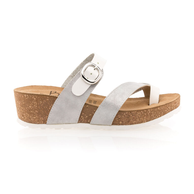 Sandalias blancas para mujer / Zapatos de punta abierta