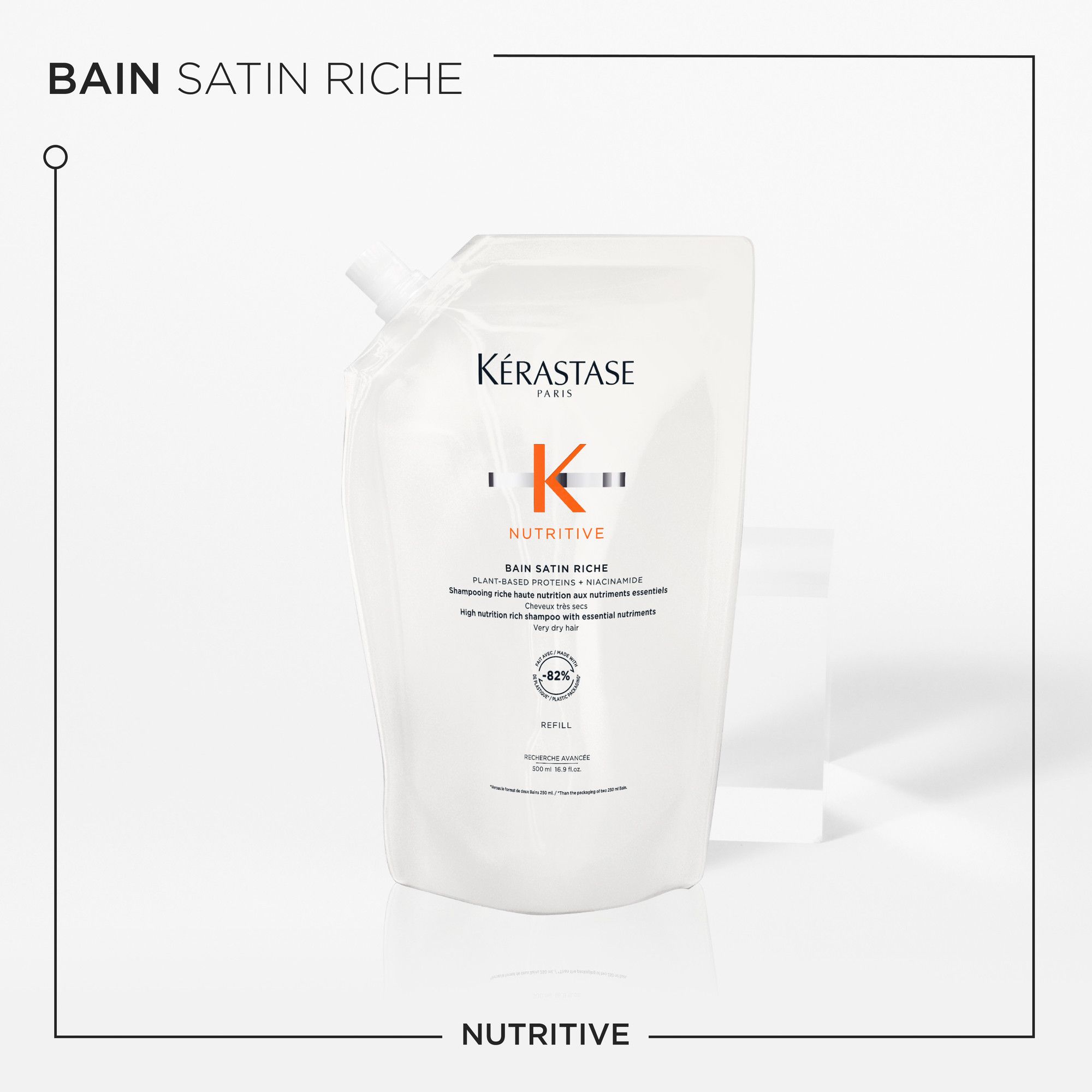 Nutritive Bain Satin Riche šampon, zamjena za vrlo suhu kosu Šamponi za salone
