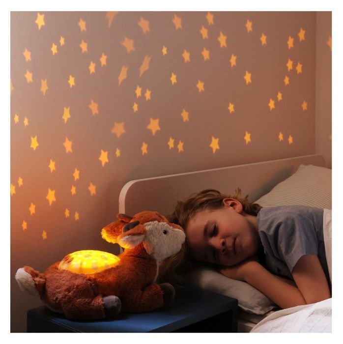 Cloud b - Fawn Star Projector Night Light Plush - BTL DIFFUSION