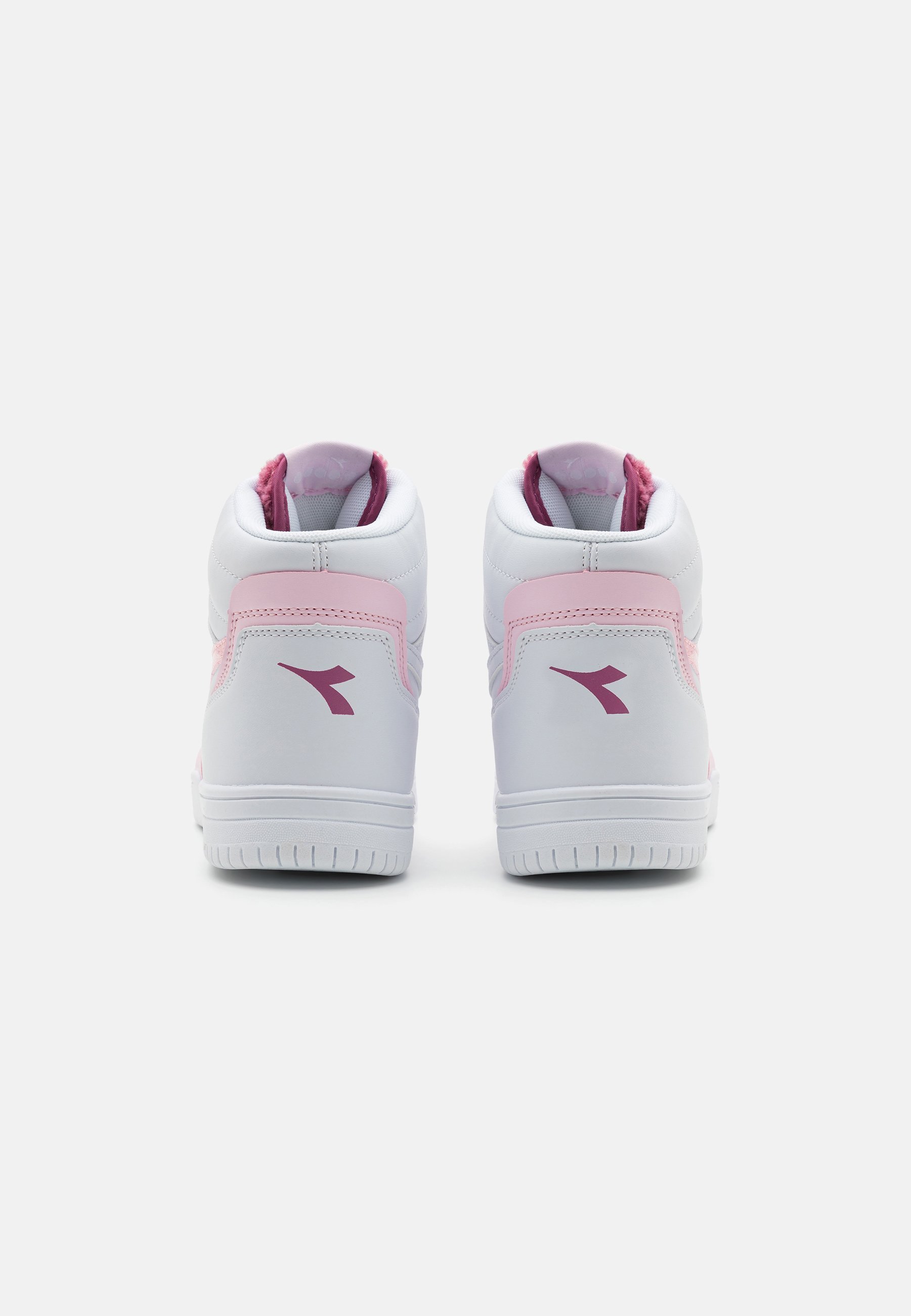 Diadora RAPTOR MID GIRL UNISEX - Trainingsschoen - wit/roodviolet