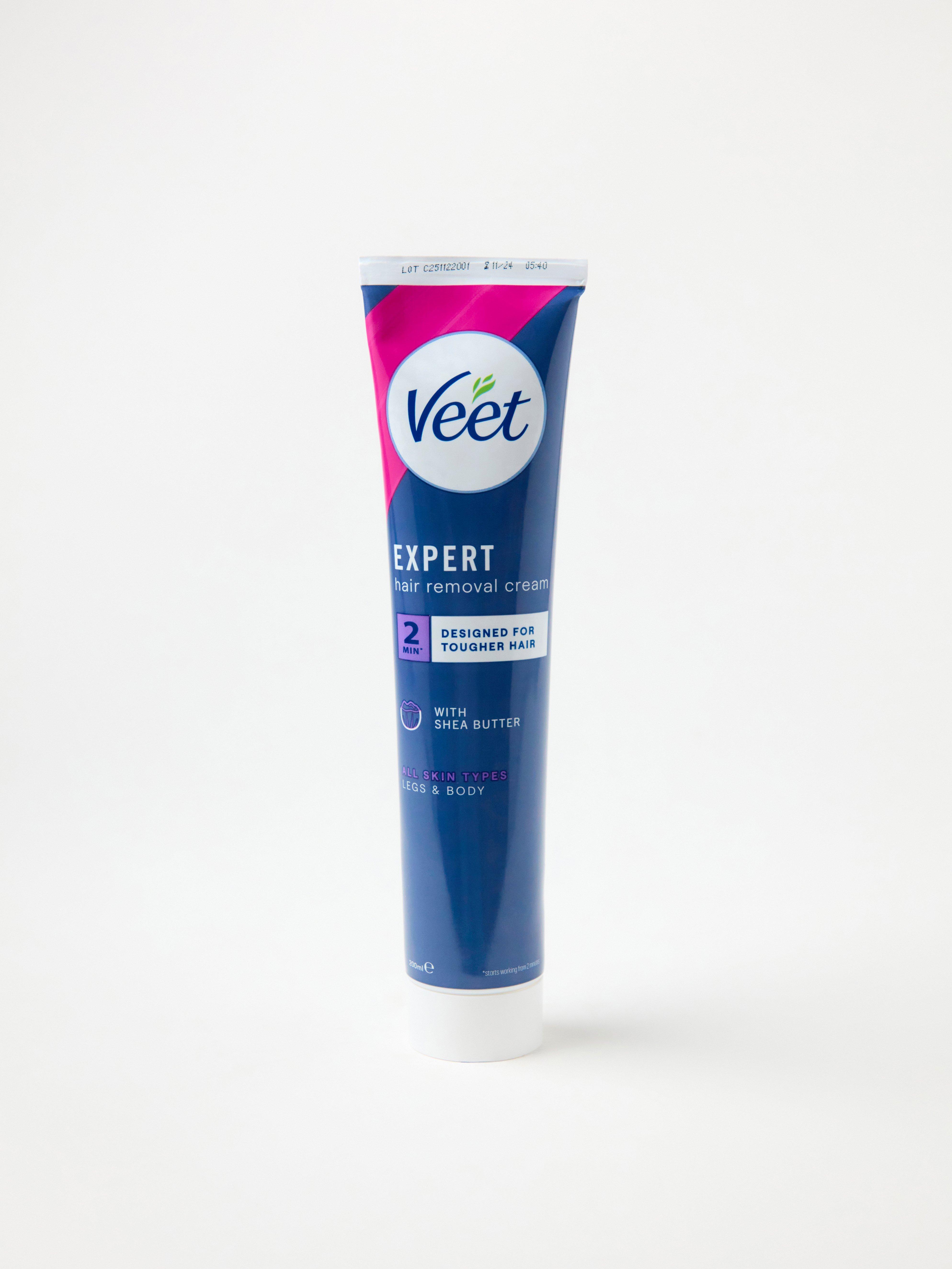Veet Expert hårfjerningskrem for ben og kropp uten farge